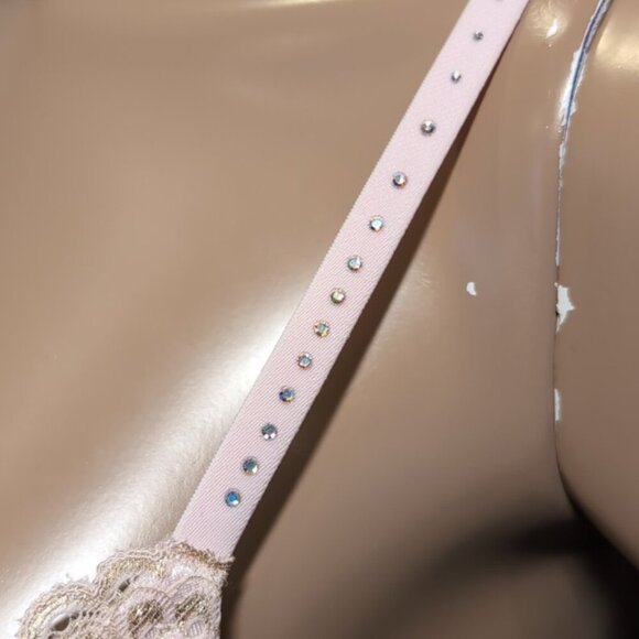 La Senza Beyond Sexy Push Up Metallic Lace Caged Convertible Underwire 34C - Picture 4 of 16